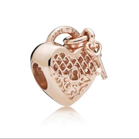 Pandora Accessories - Pandora Rose Gold Love You Lock Charm 🔐❤️